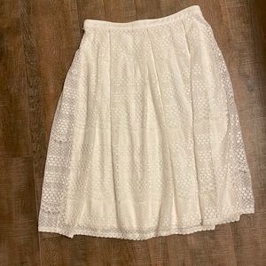 White midi skirt